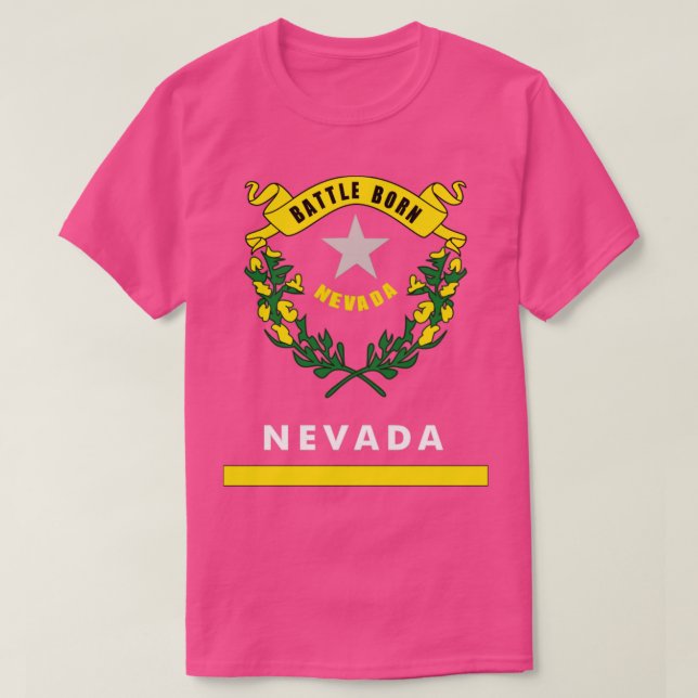 Camiseta Bandeira do Estado de Nevada (Frente do Design)