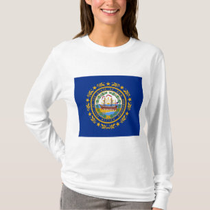 Camiseta Bandeira do Estado de New Hampshire