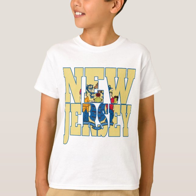 Camiseta Bandeira do estado de New-jersey (Frente)