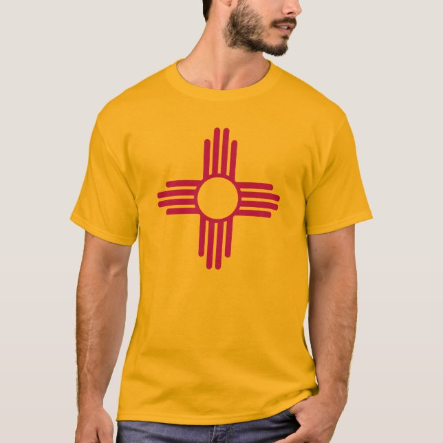 Camiseta Bandeira do estado de New mexico (Frente)