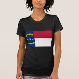 Camiseta Bandeira do estado de North Carolina