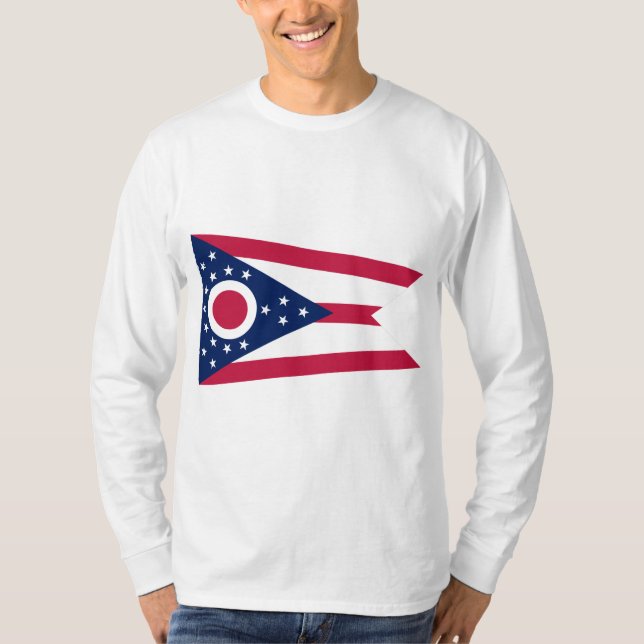 Camiseta Bandeira do Estado de Ohio (Frente)