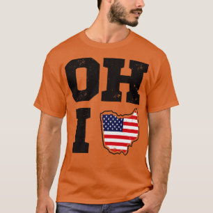 Camiseta Bandeira do Estado de Ohio EUA