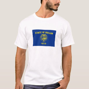 Camiseta Bandeira do estado de Oregon