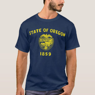 Camiseta Bandeira do estado de Oregon