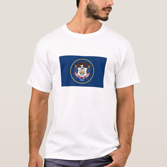 Camiseta Bandeira do Estado de Utah (Frente)