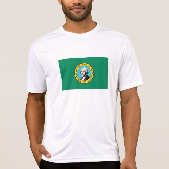 Camiseta Bandeira do Estado de Washington (Frente)
