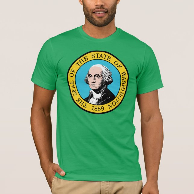 Camiseta Bandeira do estado de Washington (Frente)