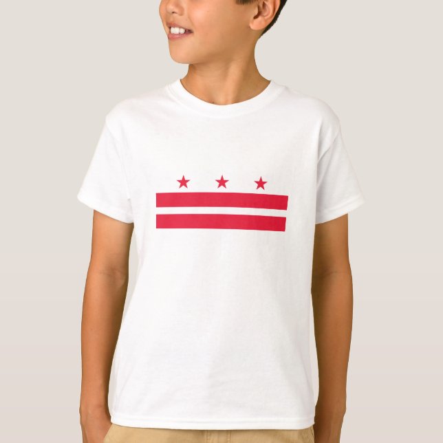 Camiseta Bandeira do Estado de Washington DC (Frente)