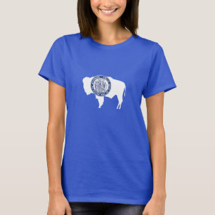 Camiseta Bandeira do Estado de Wyoming