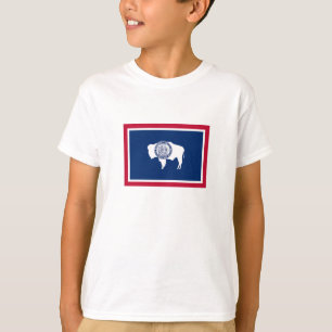 Camiseta Bandeira do Estado de Wyoming