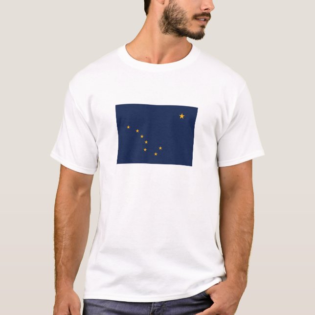 Camiseta Bandeira do Estado do Alasca (Frente)