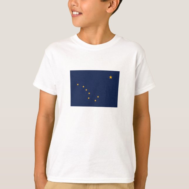 Camiseta Bandeira do Estado do Alasca (Frente)