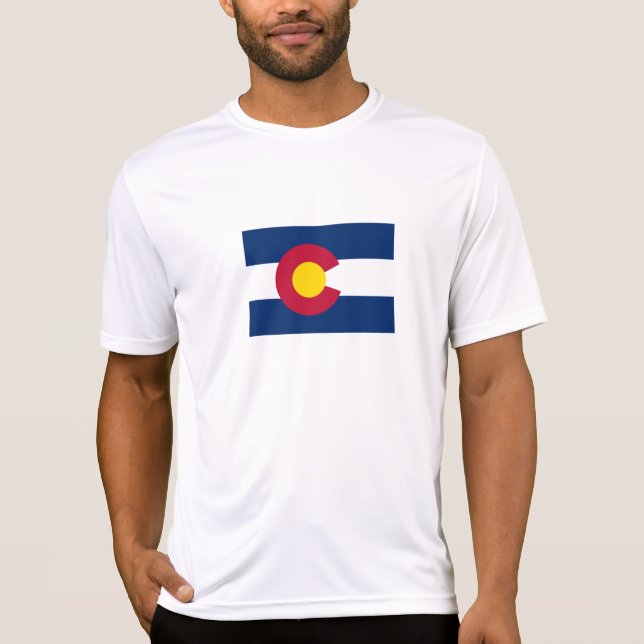 Camiseta Bandeira do Estado do Colorado (Frente)