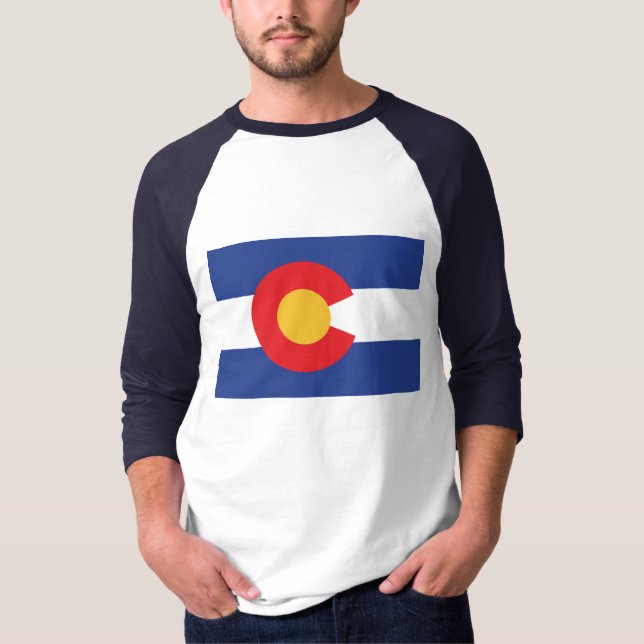 Camiseta Bandeira do Estado do Colorado (Frente)