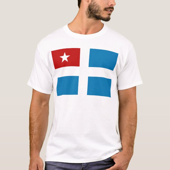 Camiseta Bandeira do estado do Cretan (Frente)