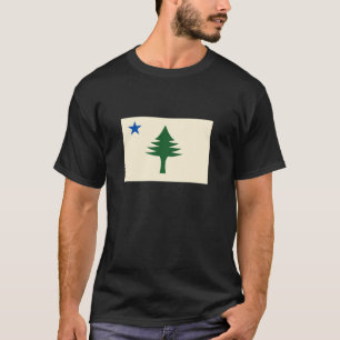 Camiseta Bandeira do Estado do Maine de 1901, Bandeira do P