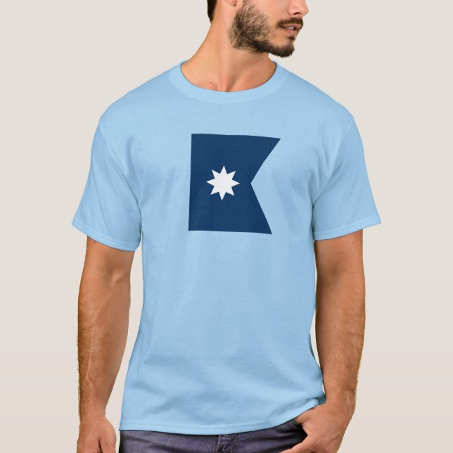 Camiseta Bandeira do Estado do Minnesota (Frente)
