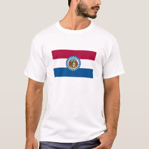Camiseta Bandeira do estado do Missouri