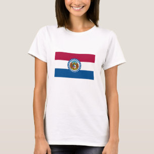 Camiseta Bandeira do estado do Missouri