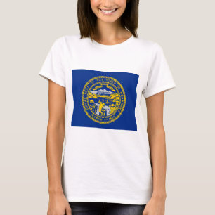 Camiseta Bandeira do Estado do Nebraska