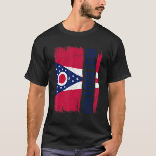 Camiseta Bandeira do Estado do Ohio do Melhor Pai do Orgulh