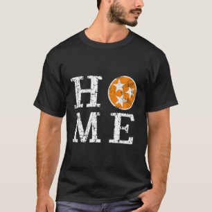 Camiseta Bandeira do Estado do Tennessee Laranja Branco Dis