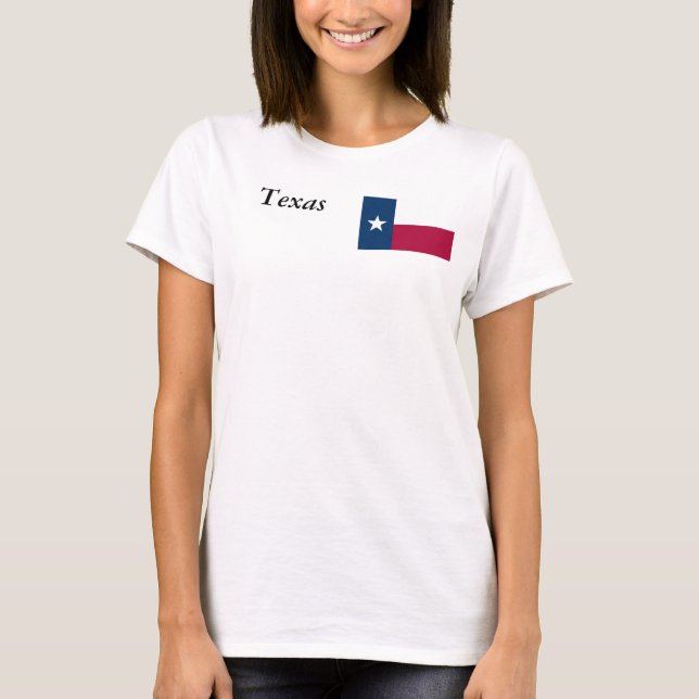 Camiseta Bandeira do Estado do Texas (Frente)