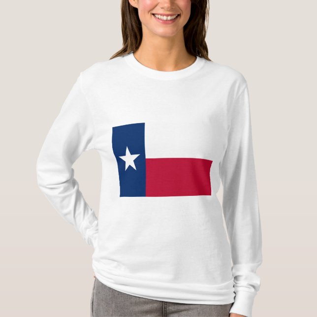 Camiseta Bandeira do Estado do Texas (Texas) (Frente)