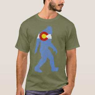 Camiseta Bandeira do Estado Retroativo da Silhouette Bigfoo