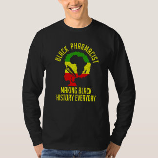 Camiseta Bandeira do farmacêutico do mês da história negra 