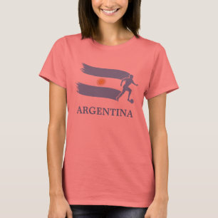 Camiseta Bandeira do futebol de Argentina