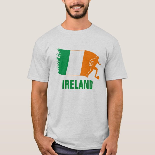 Camiseta Bandeira do futebol de Ireland (Frente)