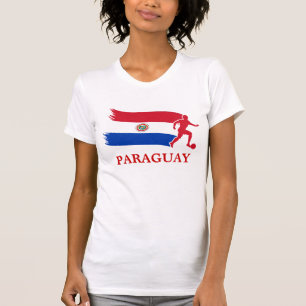Camiseta Bandeira do futebol de Paraguai