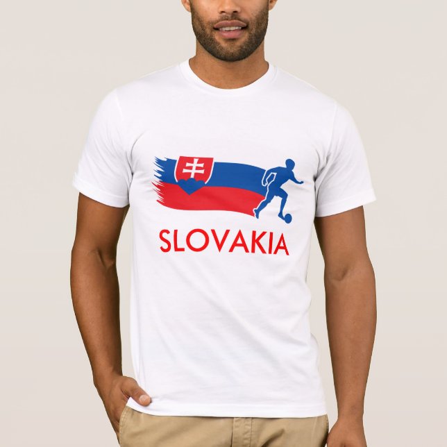Camiseta Bandeira do futebol de Slovakia (Frente)