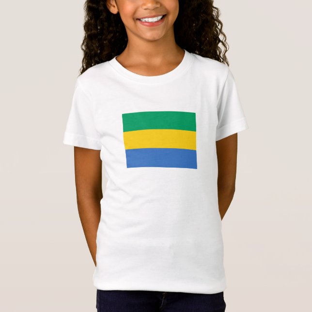 Camiseta Bandeira do Gabão (Frente)
