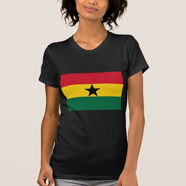 Camiseta Bandeira do Gana (Frente)