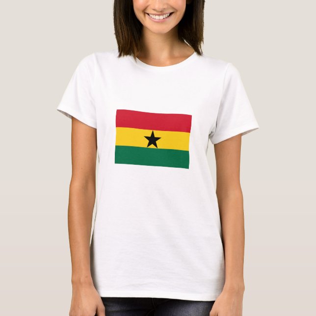 Camiseta Bandeira do Gana (Frente)