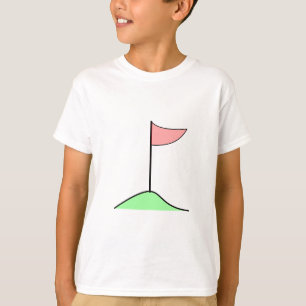 Camiseta Bandeira do golfe no furo