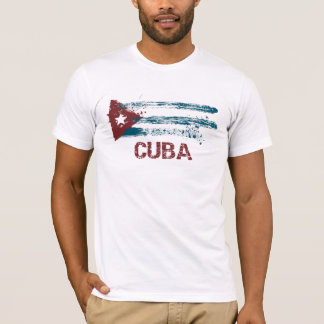 Camiseta Bandeira do Grunge de Cuba