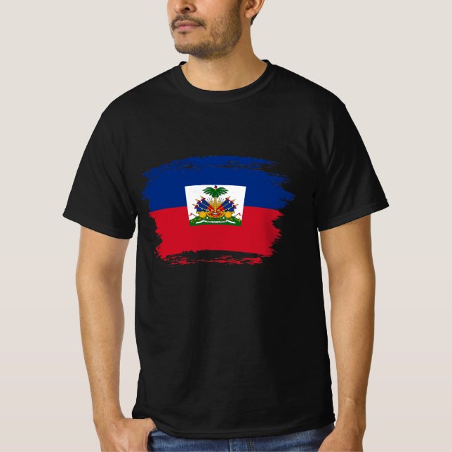 Camiseta Bandeira do Haiti (Frente)