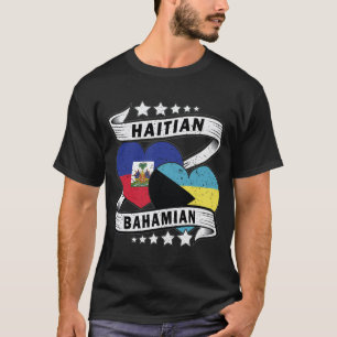 Camiseta Bandeira Do Haiti E Da Bahamas
