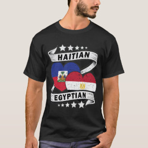 Camiseta Bandeira Do Haiti E Do Egito