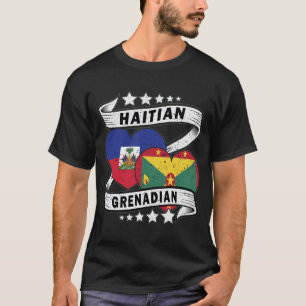 Camiseta Bandeira Do Haiti E Do Grenadiano