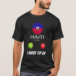 Camiseta Bandeira do Haiti Lembrança Haiti Está Chamando Es