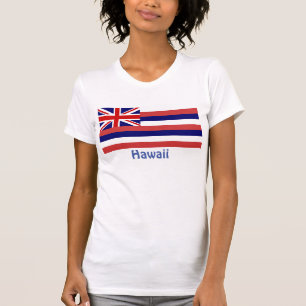 Camiseta Bandeira do Havaí das Mulheres