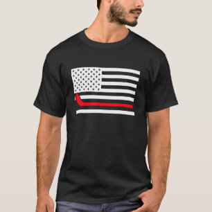 Camiseta Bandeira do Ice Hockey USA