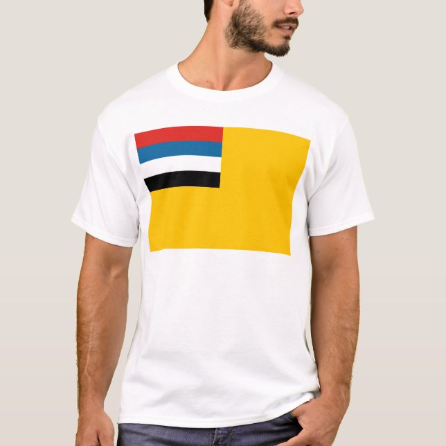 Camiseta Bandeira do império do 滿洲國 de Manchukuo; 满洲国; 滿洲国 (Frente)