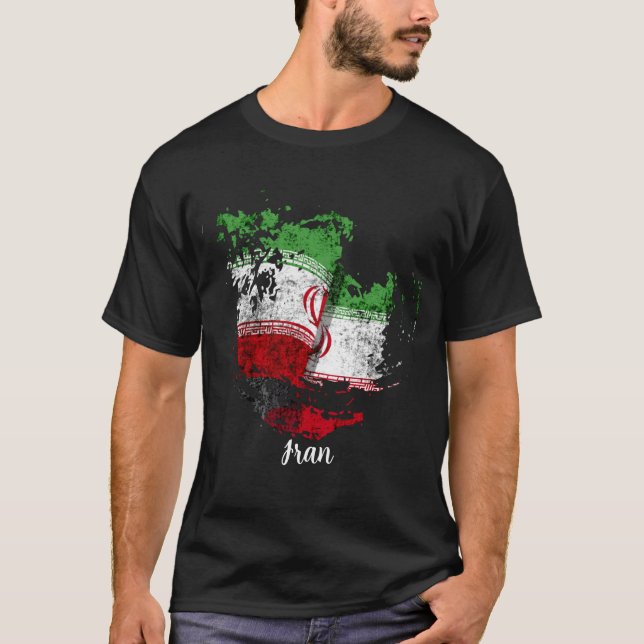 Camiseta bandeira do Irã (Frente)