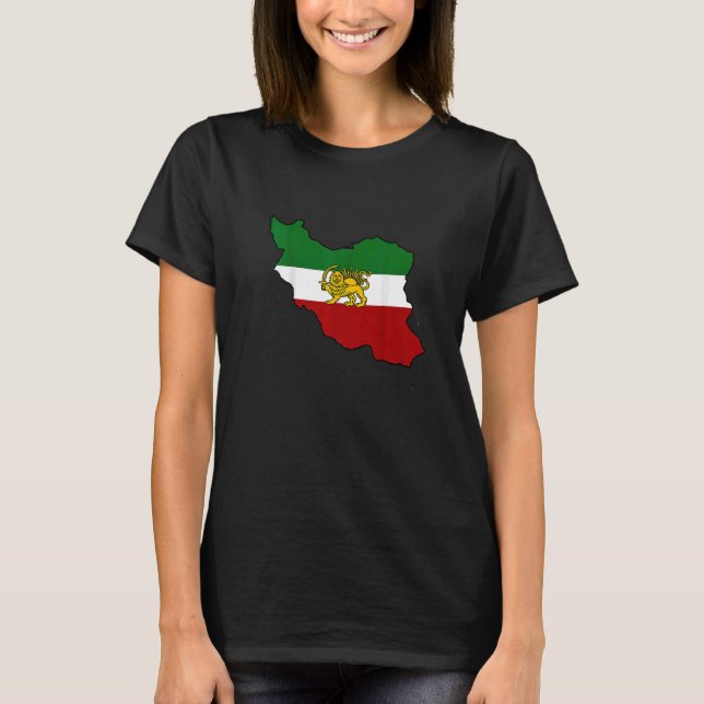 Camiseta Bandeira do Irã com leão (Frente)